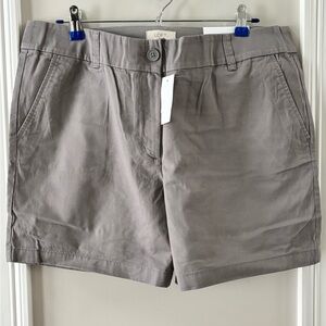 LOFT Women's Charcoal Gray Bermudas